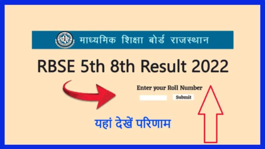 RBSE 8th Result 2024 Government Jobs of India