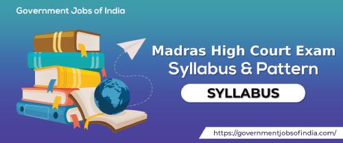 Madras High Court Exam Syllabus